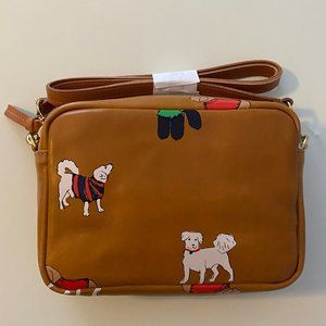 Clare V midi sac dog print new